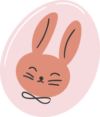 Cute easter egg illustration vector