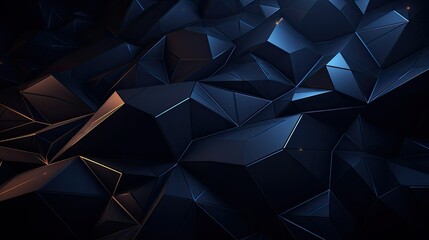 Triangle Shape Dark Shadow Black Blue Carbon Fiber Textures Presentation Background Wallpaper 