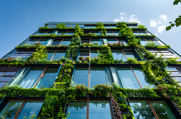 Modern houses with solar panels