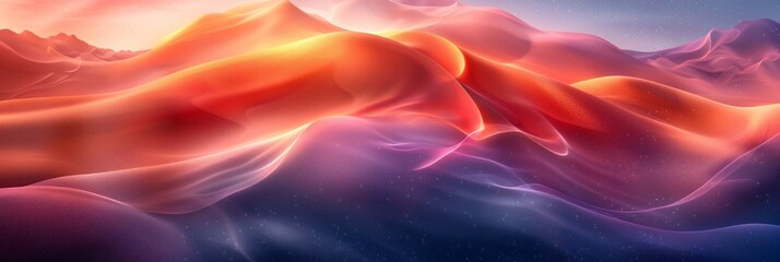 Obraz premium A computer-generated depiction of a vast, rugged mountain range under a clear sky