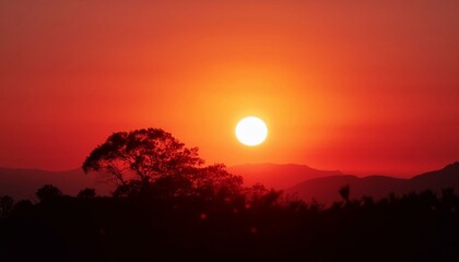 Fototapeta premium sunset in the mountains