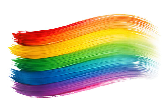 Gradient Rainbow Brush Stroke: A gradient rainbow brush stroke with smooth color transitions, perfect for vibrant and inclusive themes.
