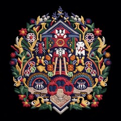 Obraz premium Seasonal Embroidery Delights Festive Designs for Every Occasion