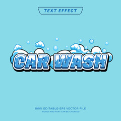 Car wash theme Text Effect