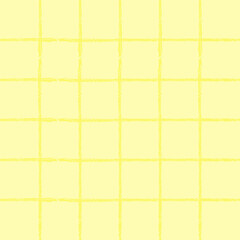Vector hand drawn cute checkered pattern. cottagecore Doodle Plaid geometrical semitransparent simple texture. Crossing lines. Abstract cute delicate pattern