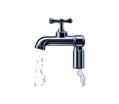 water tap isolated on transparent background