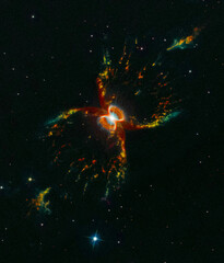 Southern Crab Nebula. Digital enhancement of an image by NASA