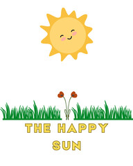 The sun is smiling in the poster