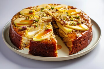 Apple Cake with Maple Syrup and Orange Zest