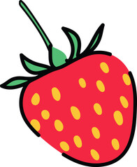 Strawberry illustration vector