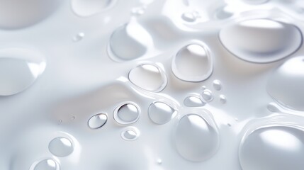 Cosmetic essence liquid bubble. Bubbles inside Liquid gel serum background.