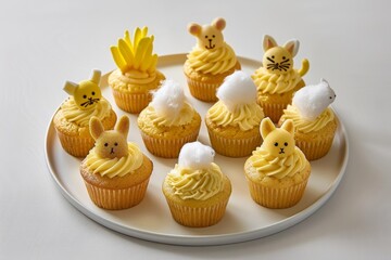 Delicious Baby Animal Cupcakes for Dessert Tables