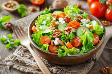 Salad plate, Healthy food, Fresh greens, Salad photography, Healthy diet