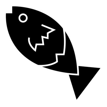 recommend clip art: Fish or seafood flat icon for food apps and websites