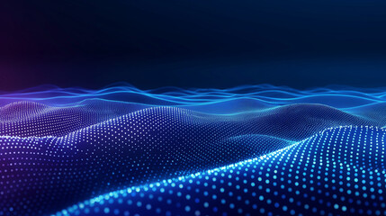 abstract blue background with wave