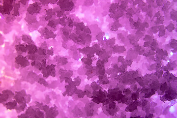 Photograph of a large amount of salt powder with a close-up lens. It makes the details of the surface appear beautiful and unusual.