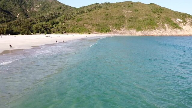 Aerial View of Long Ke Beach, Hong Kong