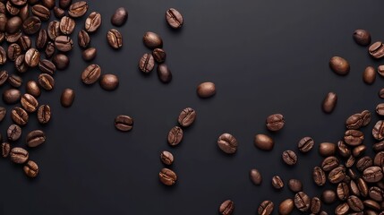 coffee beans wallpaper on a gradient dark background
