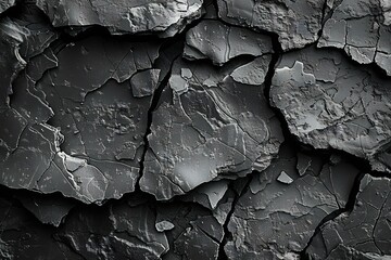 Digital image of black and white textured bark, high quality, high resolution