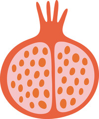 Pomegranate illustration vector