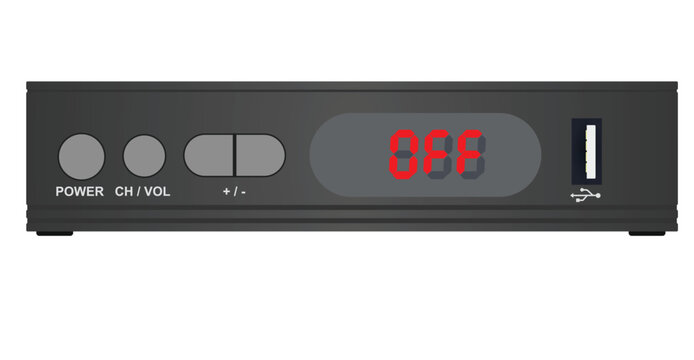 Television home decoder. vector illustration