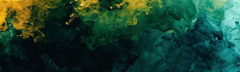 Green yellow and black paint background
