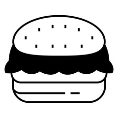 Burger vector icon