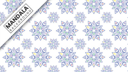 seamless pattern with floral mandala. floral mandala pattern for use as background, card, cover, invitation card