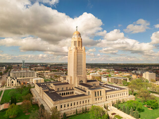 Lincoln, Nebraska, USA at the Capitol Building
