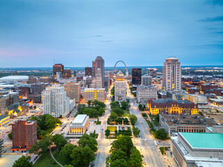St. Louis, Missouri, USA Downtown Cityscape
