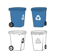 Rubbish Bin Design Illustration vector eps format , suitable for your design needs, logo, illustration, animation, etc.