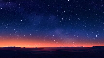 Fototapeta premium Starry sky with streaks of light in the night sky, starry background, star trail photography, night scene. 