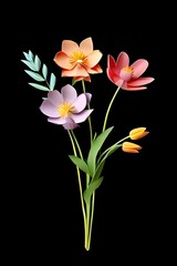 Naklejka premium bouquet of flowers