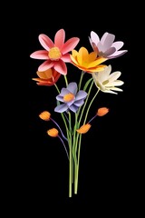 Naklejka premium bouquet of flowers