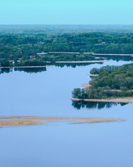 Obraz premium Landscape Latvia, in the countryside of Latgale next Lake Sivers.