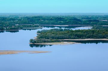 Landscape Latvia, in the countryside of Latgale next Lake Sivers.