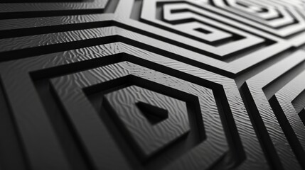 Simple geometric patterns in black and white, emphasizing clean lines and symmetry for contemporary visuals.