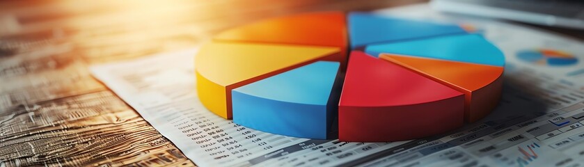 3D pie chart with segments labeled from Very Unsatisfied to Very Satisfied
