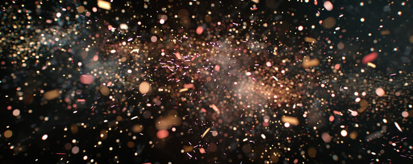 Confetti fireworks, HD display of celebratory sparks.