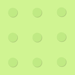 Background with green circles, building block design