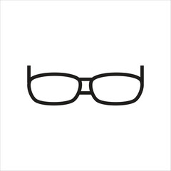 glasses vector icon line template