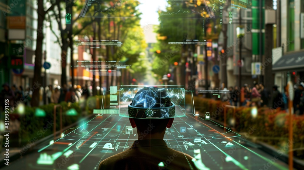 Poster ar display overlays info on real scenes, boosting user-environment interaction.