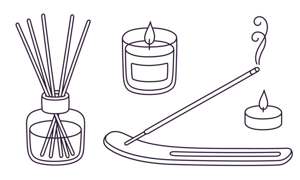 Home fragrance doodles set