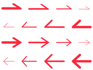 シンプルな矢印セット