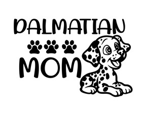 Dalmatian dog vector graphic, perfect cut file 