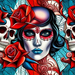 tattoo skull rose