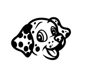 Dalmatian dog vector graphic, perfect cut file 