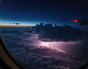 A Dance of Light and Darkness: A High-Altitude View of a Pacific Storm