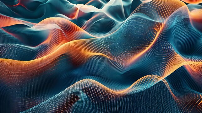 Abstract digital wave