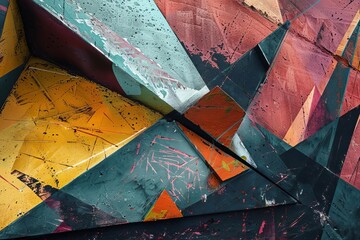 Naklejka premium Abstract geometric shapes